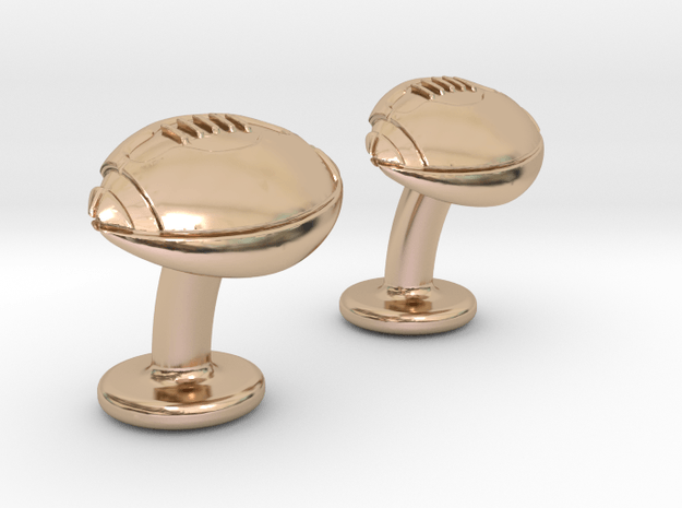 American Football Ball Cufflinks ( Manchette ) - 3D Print - Kezan's ...