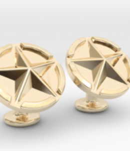 US Army Star Cuflinks Gold