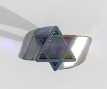 David Star Ring in Silver