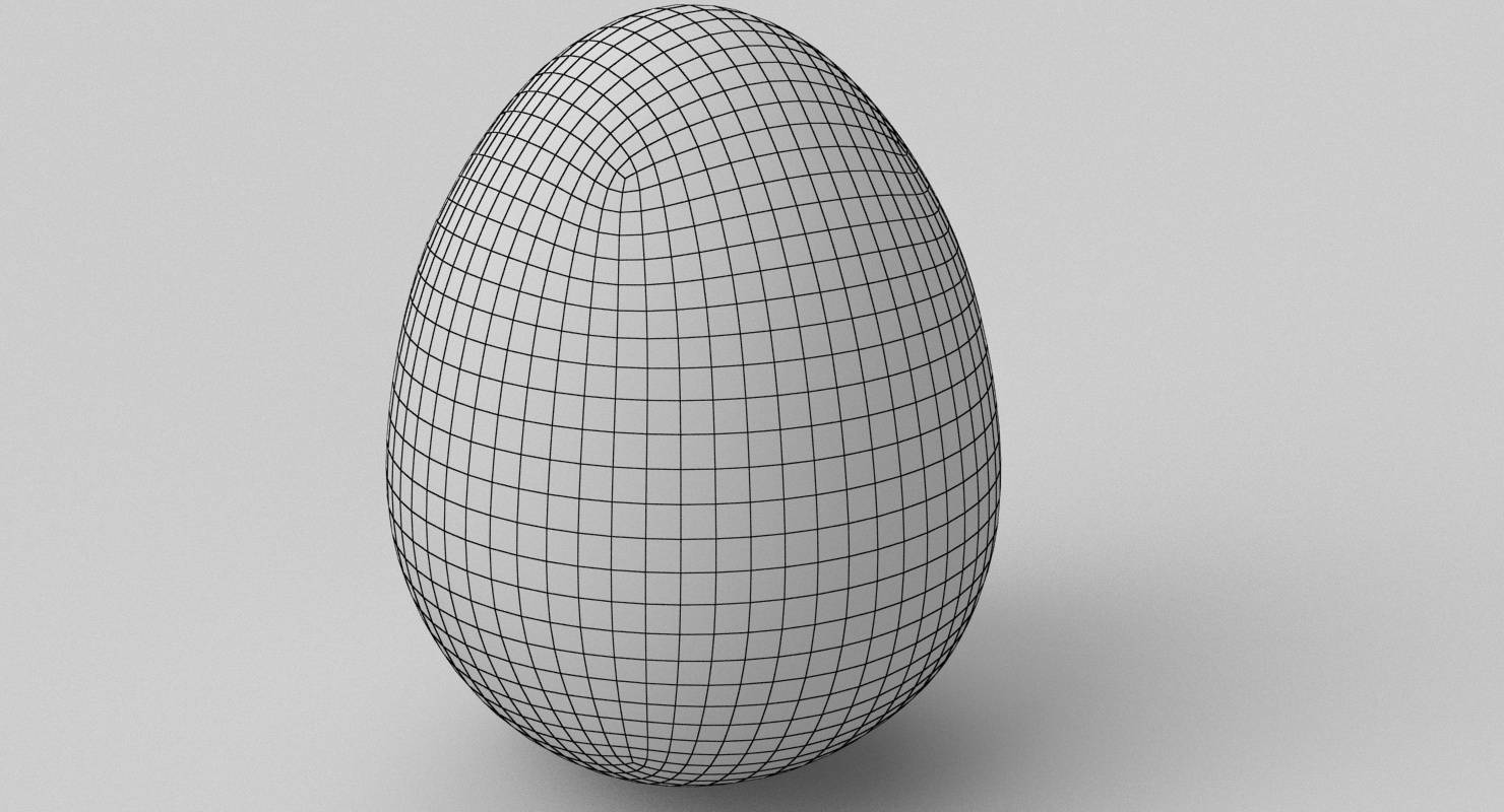 Hen (Chicken) Egg 3D Model
