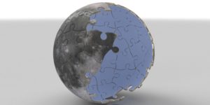 Moon 3D Puzzle Model